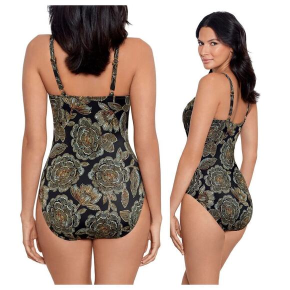 Miraclesuit Petal Pusher Gali One-Piece Swimsuit Size US/12 - Picture 2 of 10